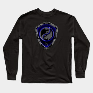 VIKING SHIELD 11 (Wolves with URUZ – Physical Strength, Speed, Untamed Potential) Long Sleeve T-Shirt